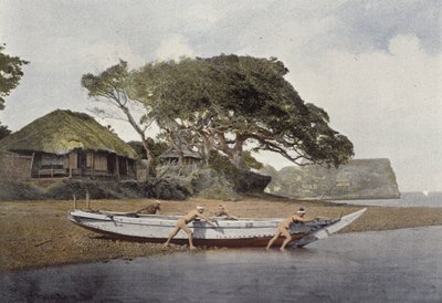 Honmoku, Fishing Village Near Yokohama by European Photographer